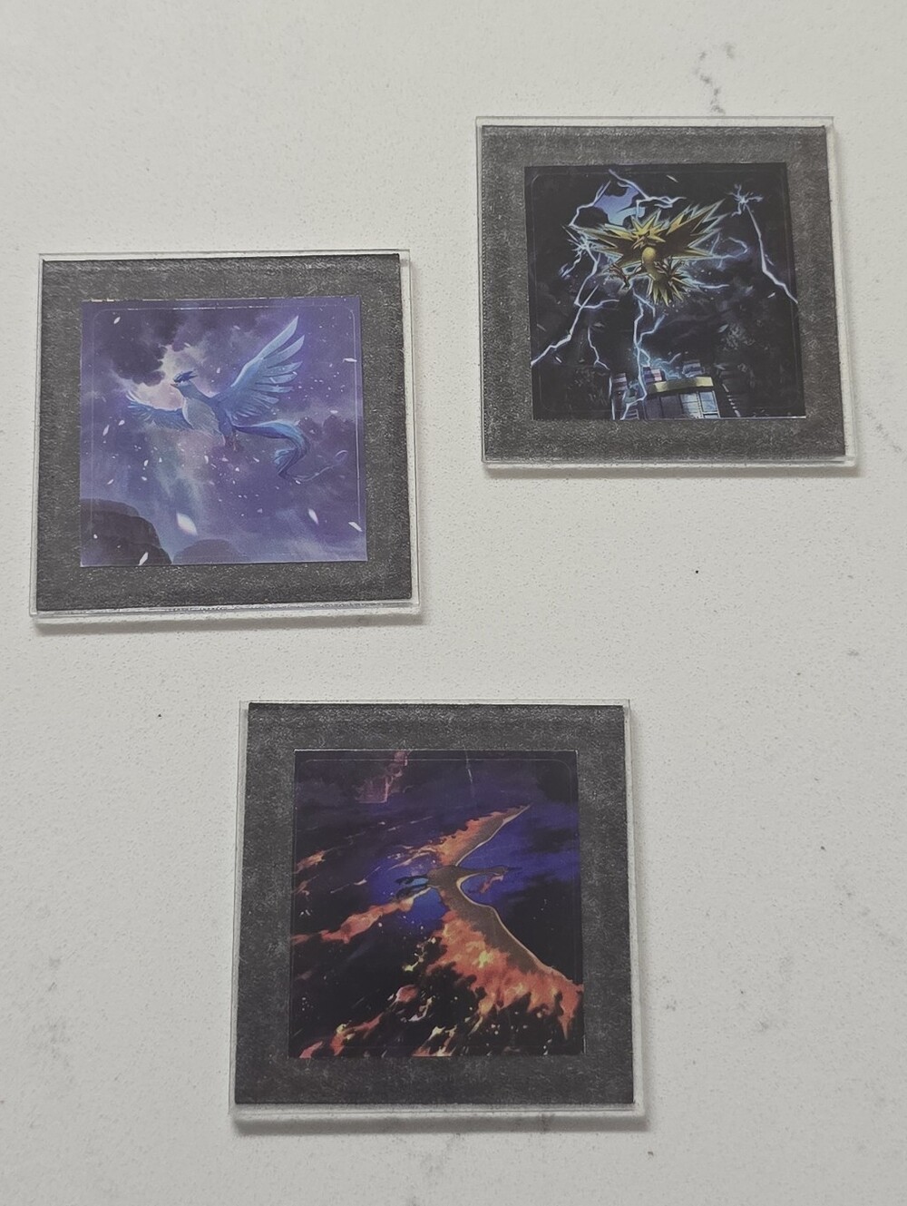 Pokemon Magnets Articuno, Zapdos, Moltres 3Pck